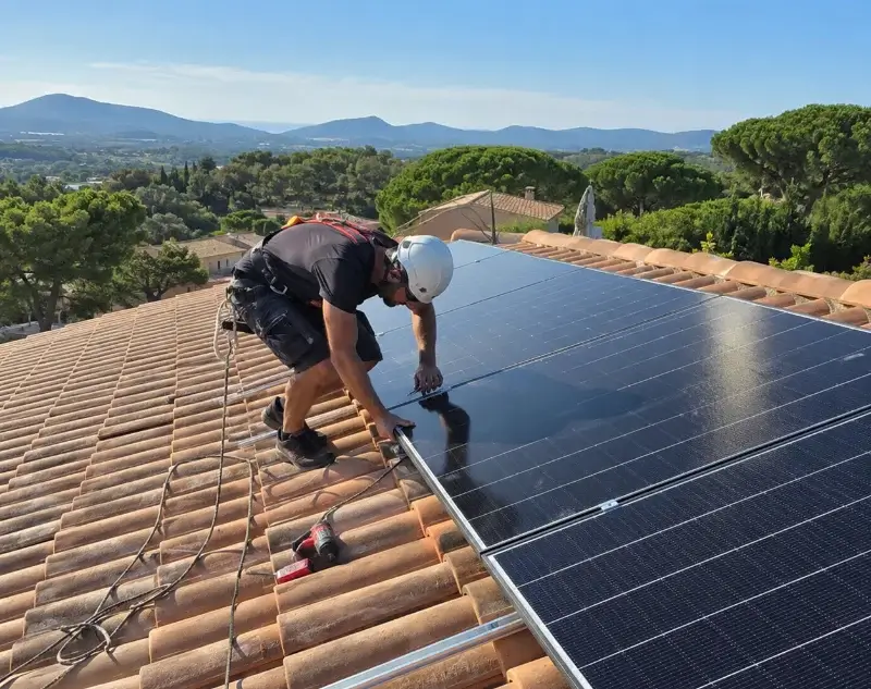 Installateur panneaux solaires Aigueperse — pose photovoltaïque sur toiture