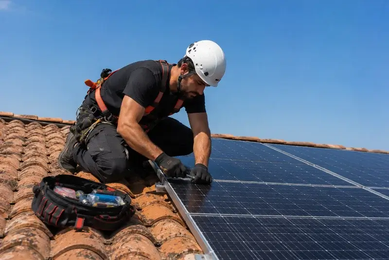 Maintenance et monitoring de panneaux solaires à Aigueperse